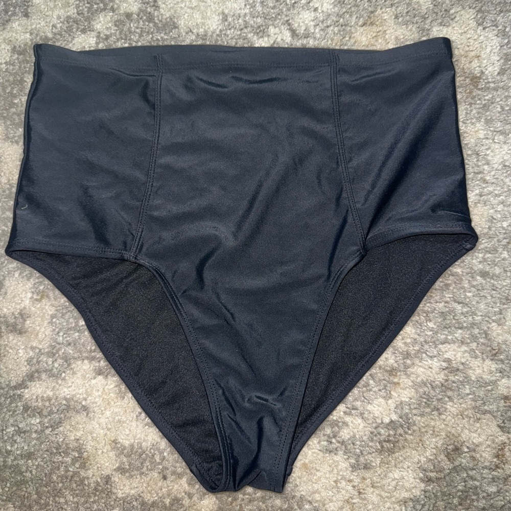 Old Navy Black High-Waisted Bikini Bottom